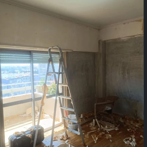 During — demolition and stripping out of finishes