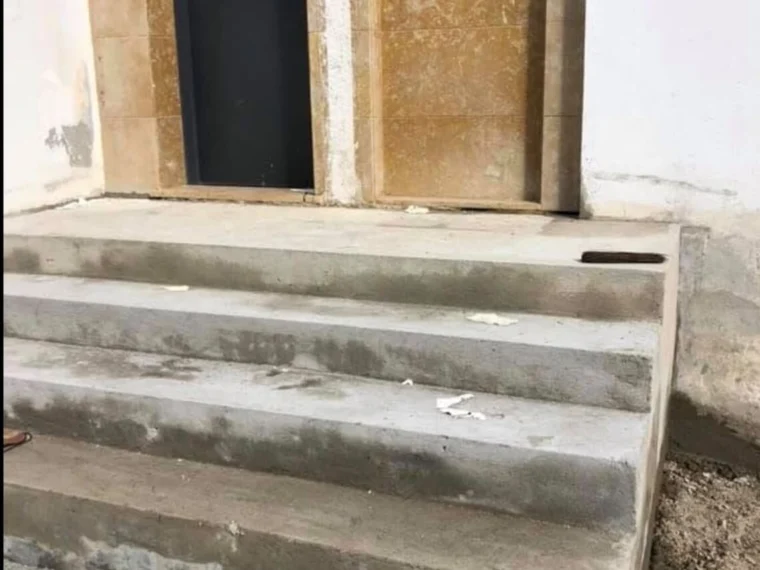 During — building the outdoor steps