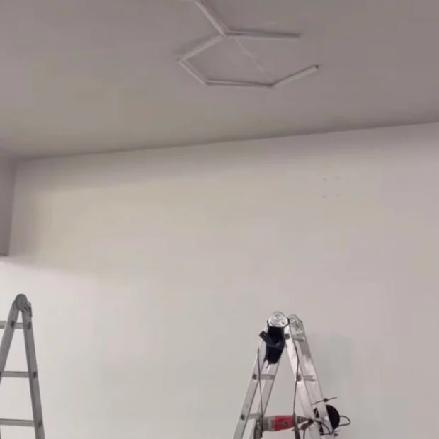 Durante — estrutura montada, antes da ligação