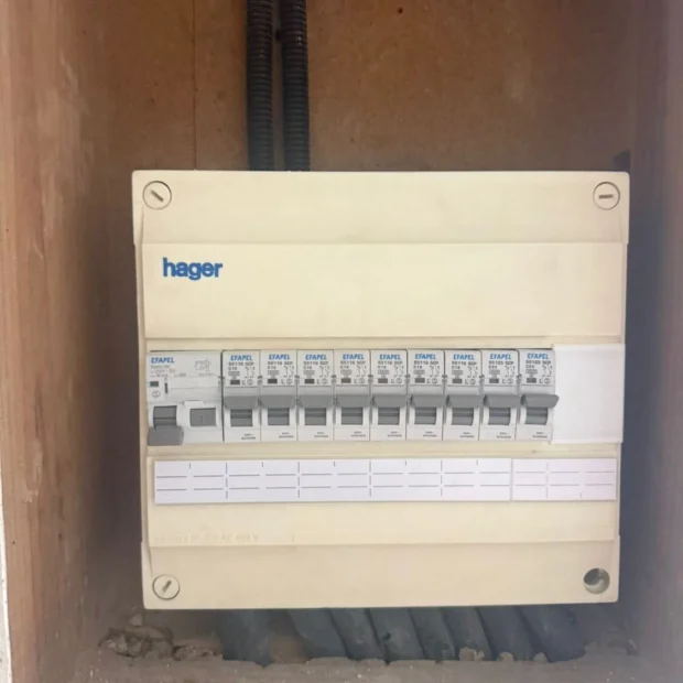 Quadro elétrico concluído