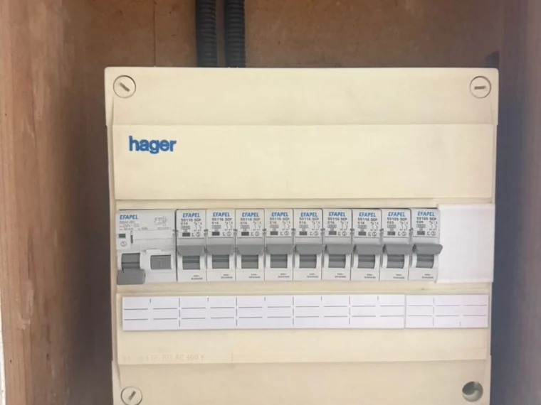 Quadro elétrico concluído